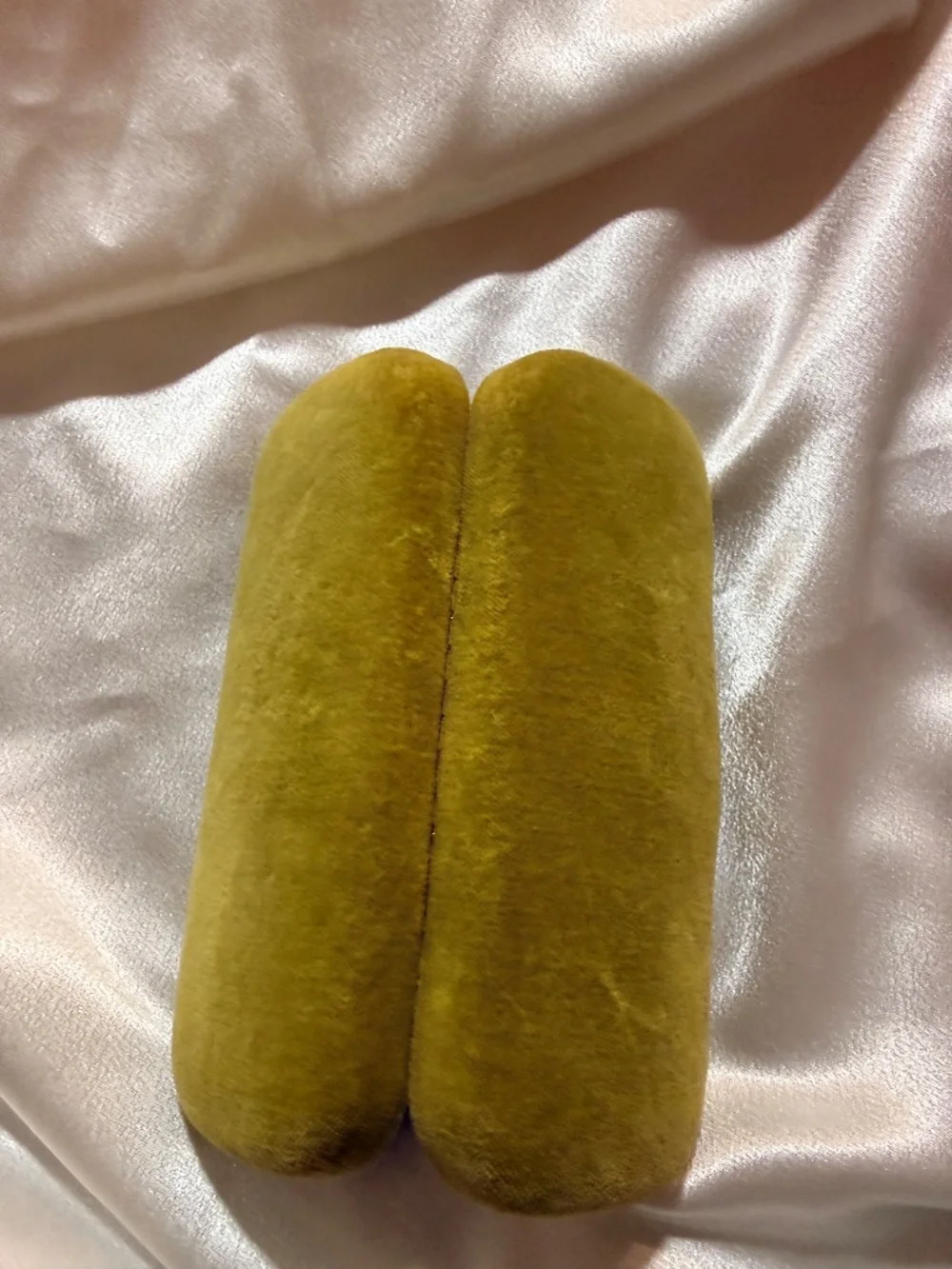 Gucci Yellow Velvet Sunglasses Eyeglasses Case Only